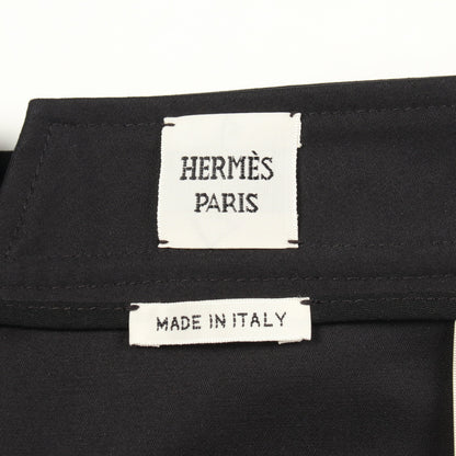 ショート パンツ コットン ブラック エルメス ボトムス HERMES