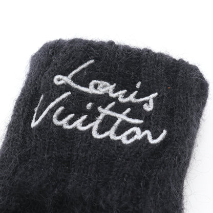 グローブ LV スクリプト 手袋 グローブ モヘヤ ナイロン ウール ブラック ルイヴィトン 財布・小物 LOUIS VUITTON