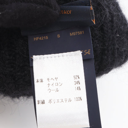 グローブ LV スクリプト 手袋 グローブ モヘヤ ナイロン ウール ブラック ルイヴィトン 財布・小物 LOUIS VUITTON