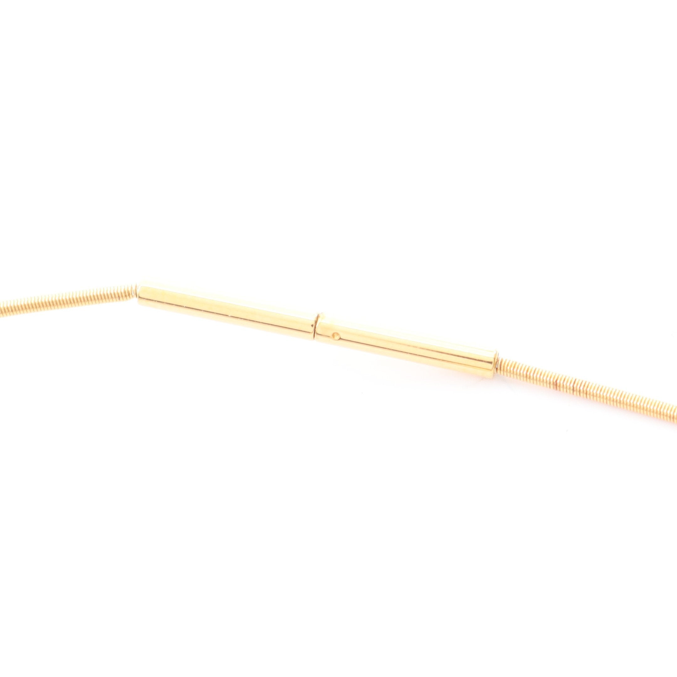 カージュドアッシュ Hキューブ ネックレス GP ゴールド グレーベージュ