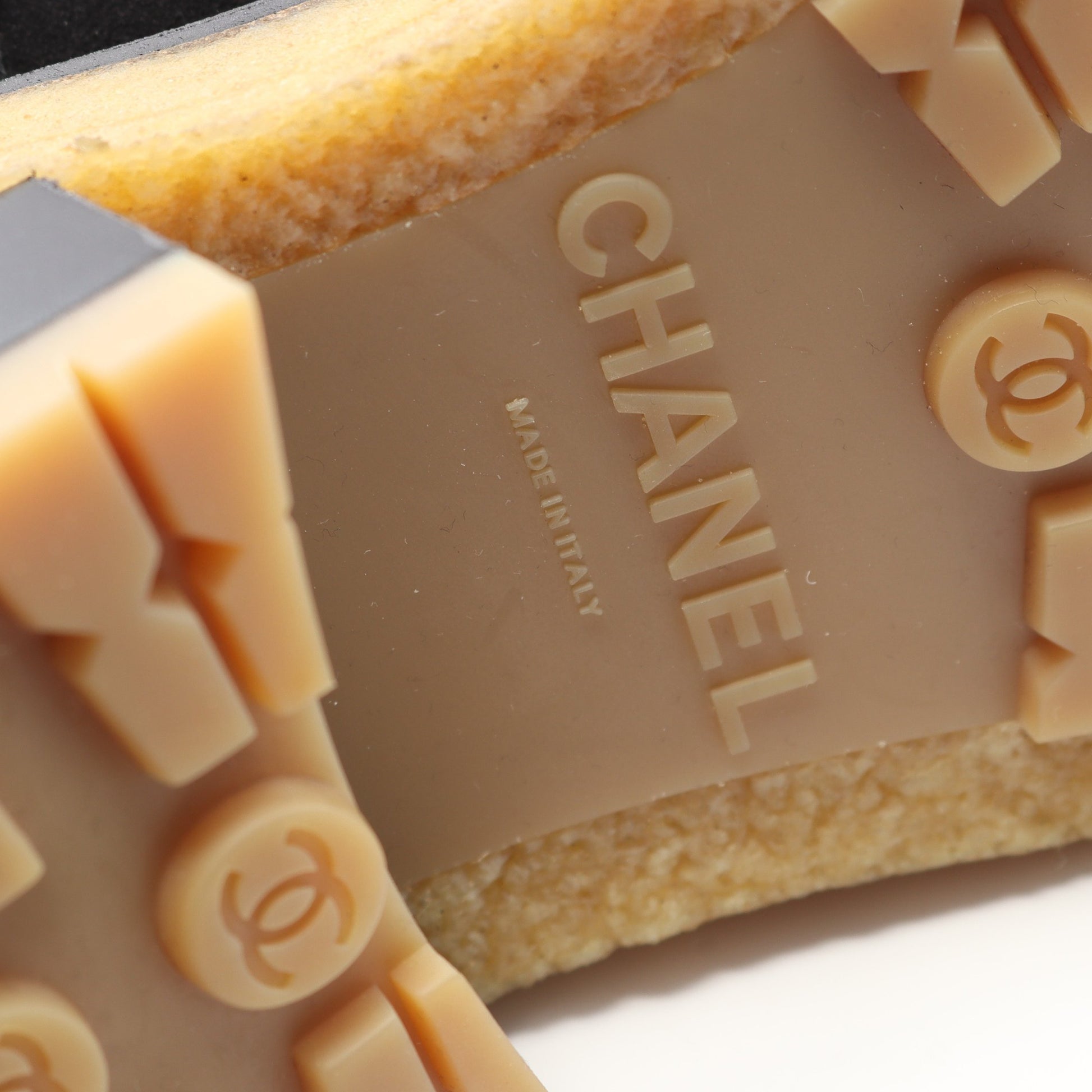 ココマーク レースアップ ブーツ スエード レザー ブラック シャネル シューズ CHANEL