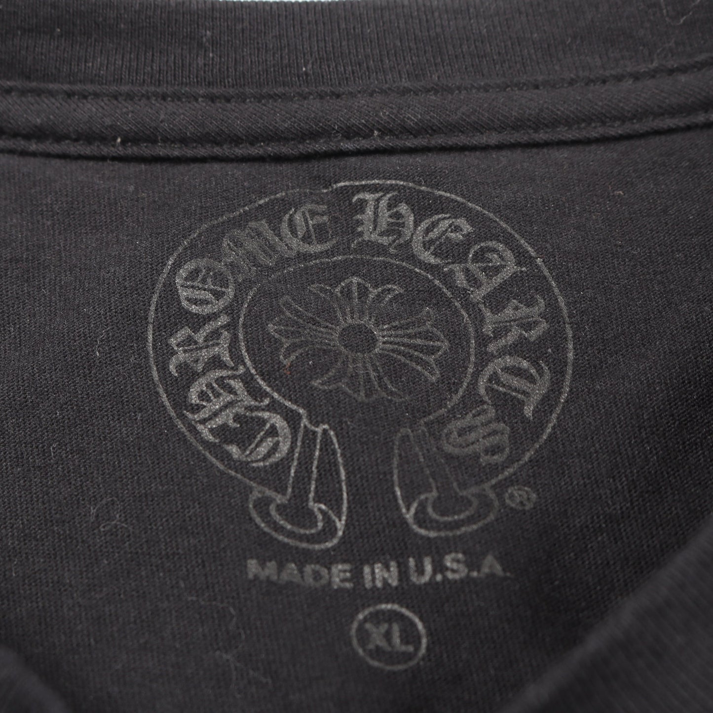 Las Vegas Horseshoe LS Tee 長袖Tシャツ コットン ブラック ホワイト クロムハーツ トップス Chrome Hearts