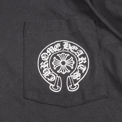 Las Vegas Horseshoe LS Tee 長袖Tシャツ コットン ブラック ホワイト クロムハーツ トップス Chrome Hearts