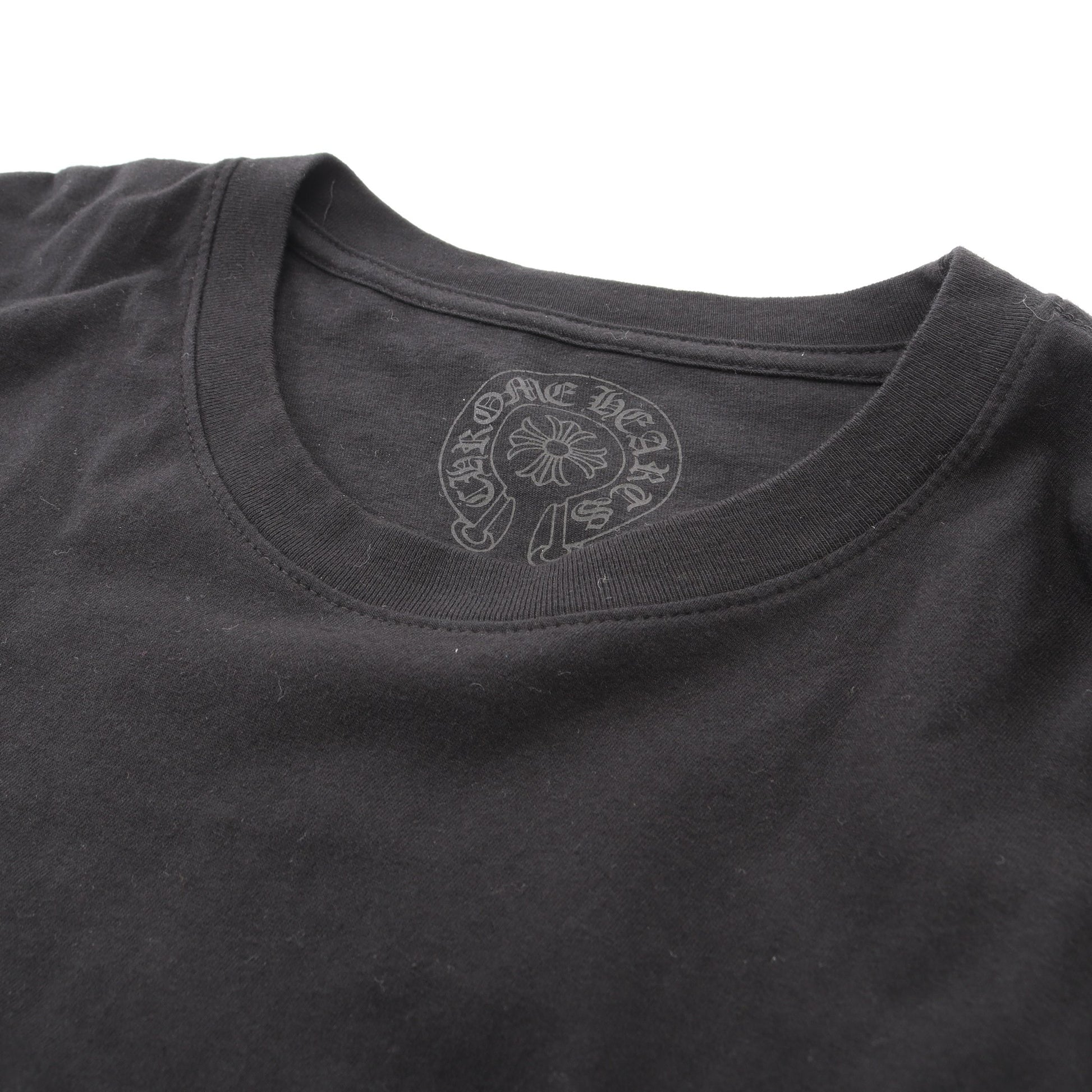 Las Vegas Exclusive ホースシュー アームロゴ 長袖Tシャツ コットン ブラック ホワイト クロムハーツ トップス Chrome Hearts