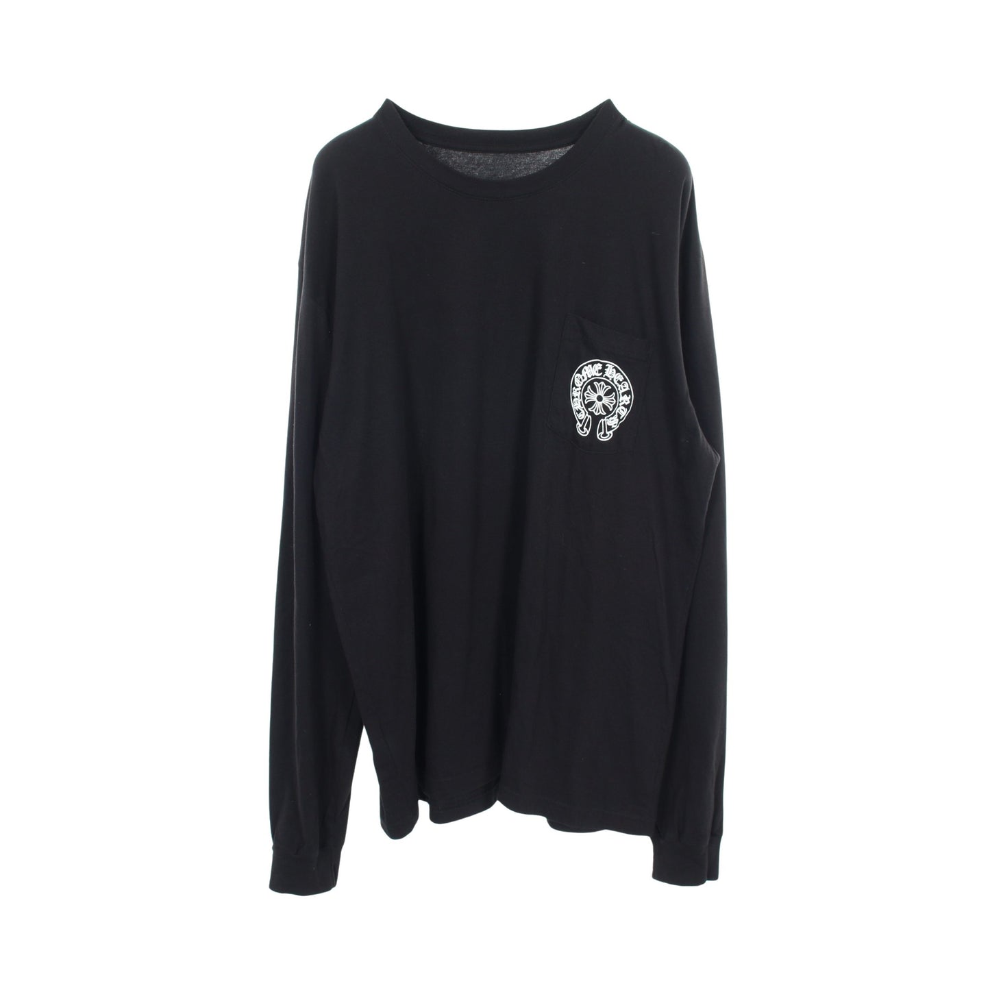 Las Vegas Exclusive ホースシュー アームロゴ 長袖Tシャツ コットン ブラック ホワイト クロムハーツ トップス Chrome Hearts