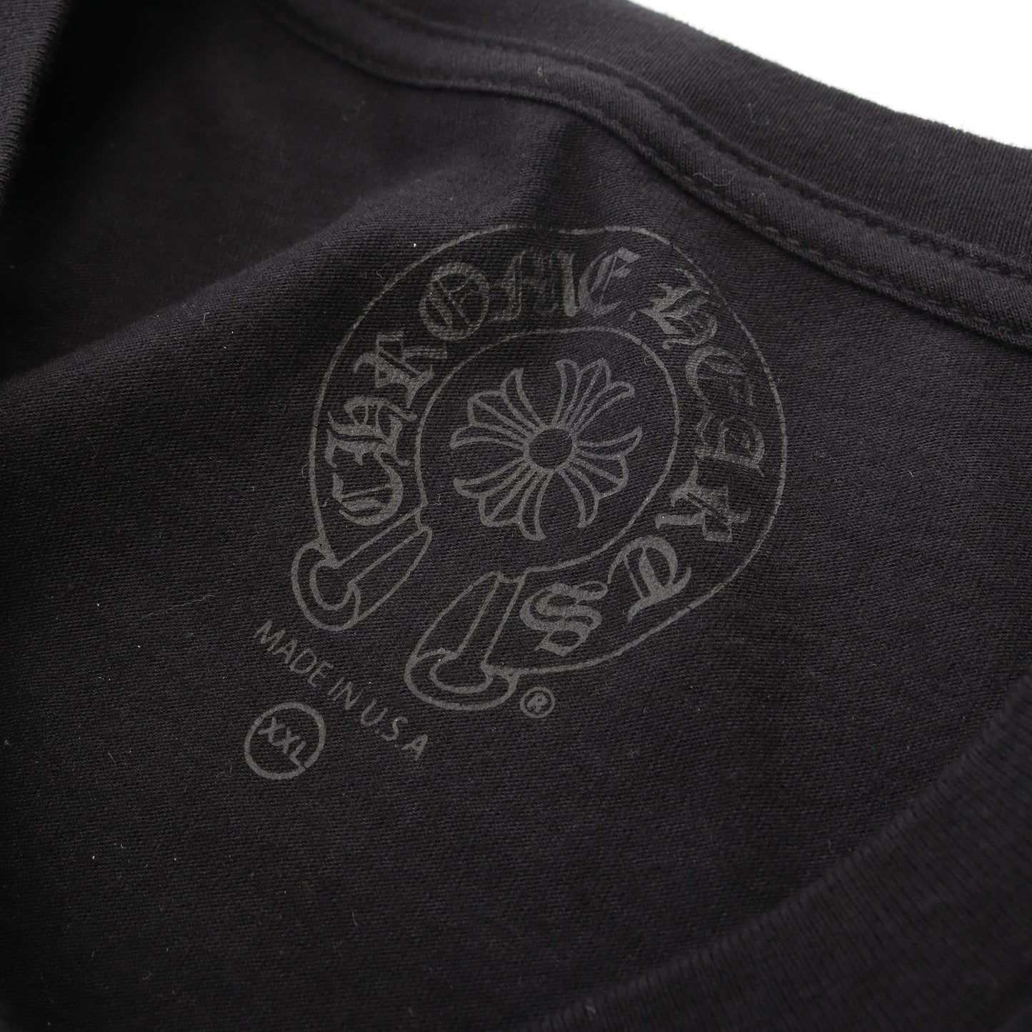 Las Vegas Exclusive ホースシュー アームロゴ 長袖Tシャツ コットン ブラック ホワイト クロムハーツ トップス Chrome Hearts