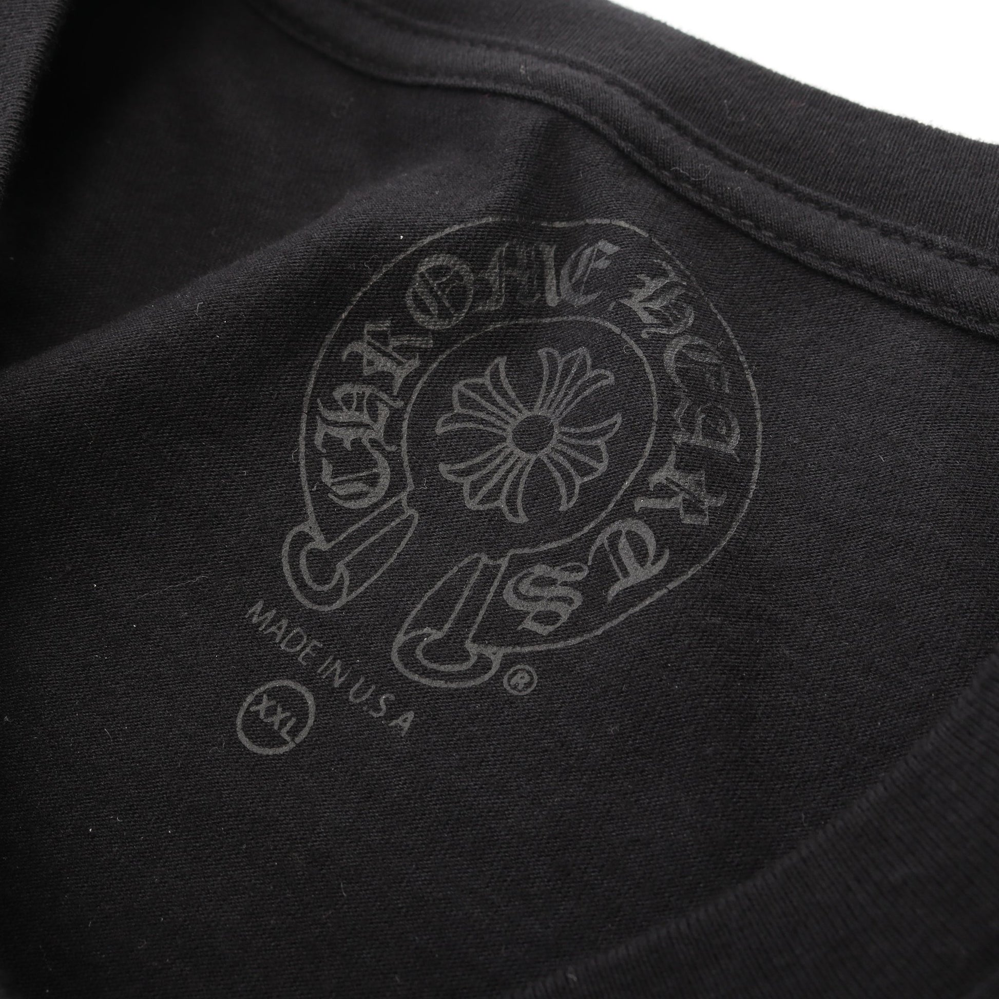 Las Vegas Exclusive ホースシュー アームロゴ 長袖Tシャツ コットン ブラック ホワイト クロムハーツ トップス Chrome Hearts