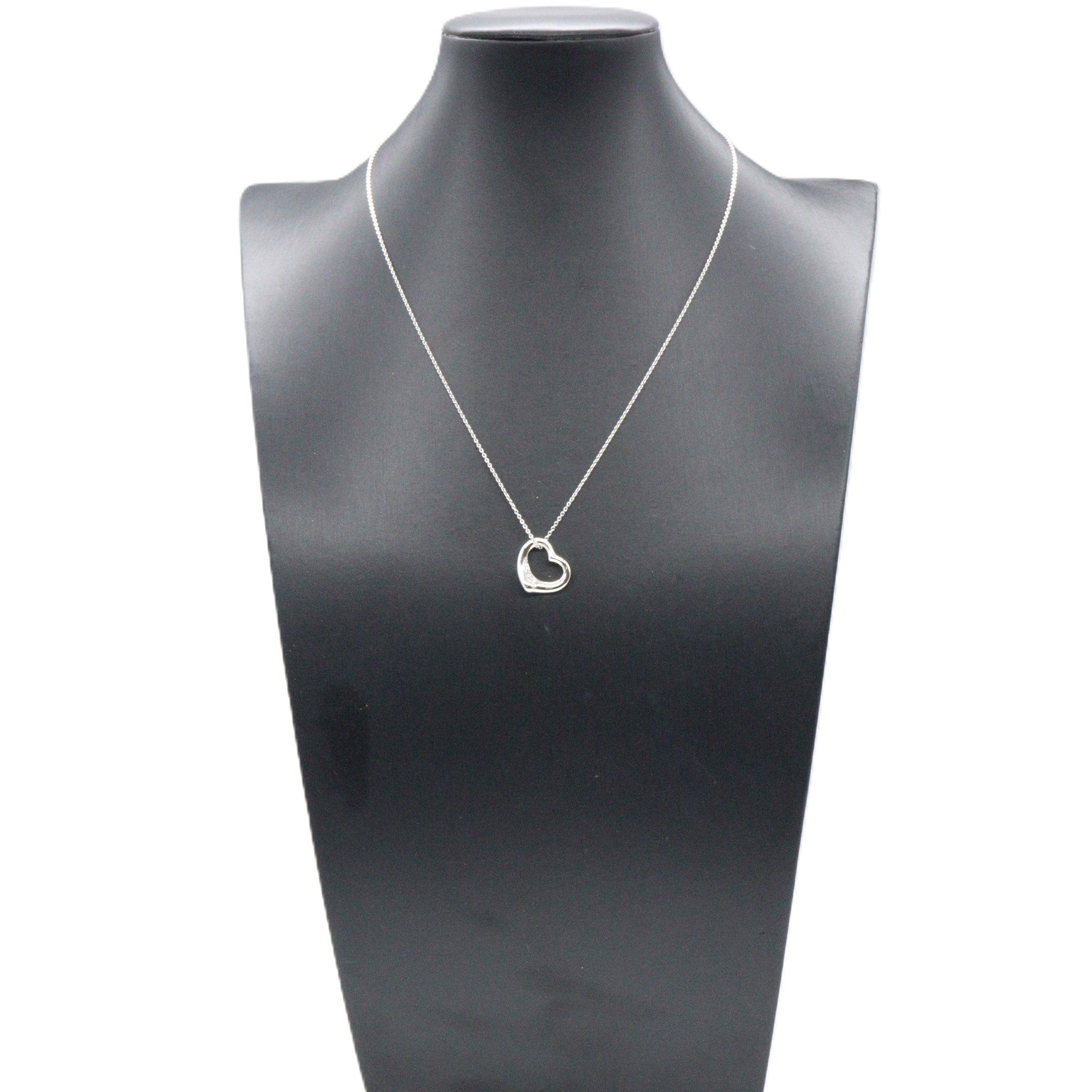 オープンハート ダイヤ ネックレス ネックレス PT950 ダイヤモンド