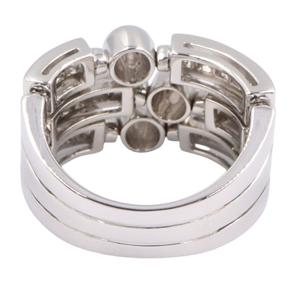 アレグラ ダイヤ リング 3ロウ リング 指輪 K18WG ダイヤモンド ホワイトゴールド クリア ブルガリ アクセサリー BVLGARI