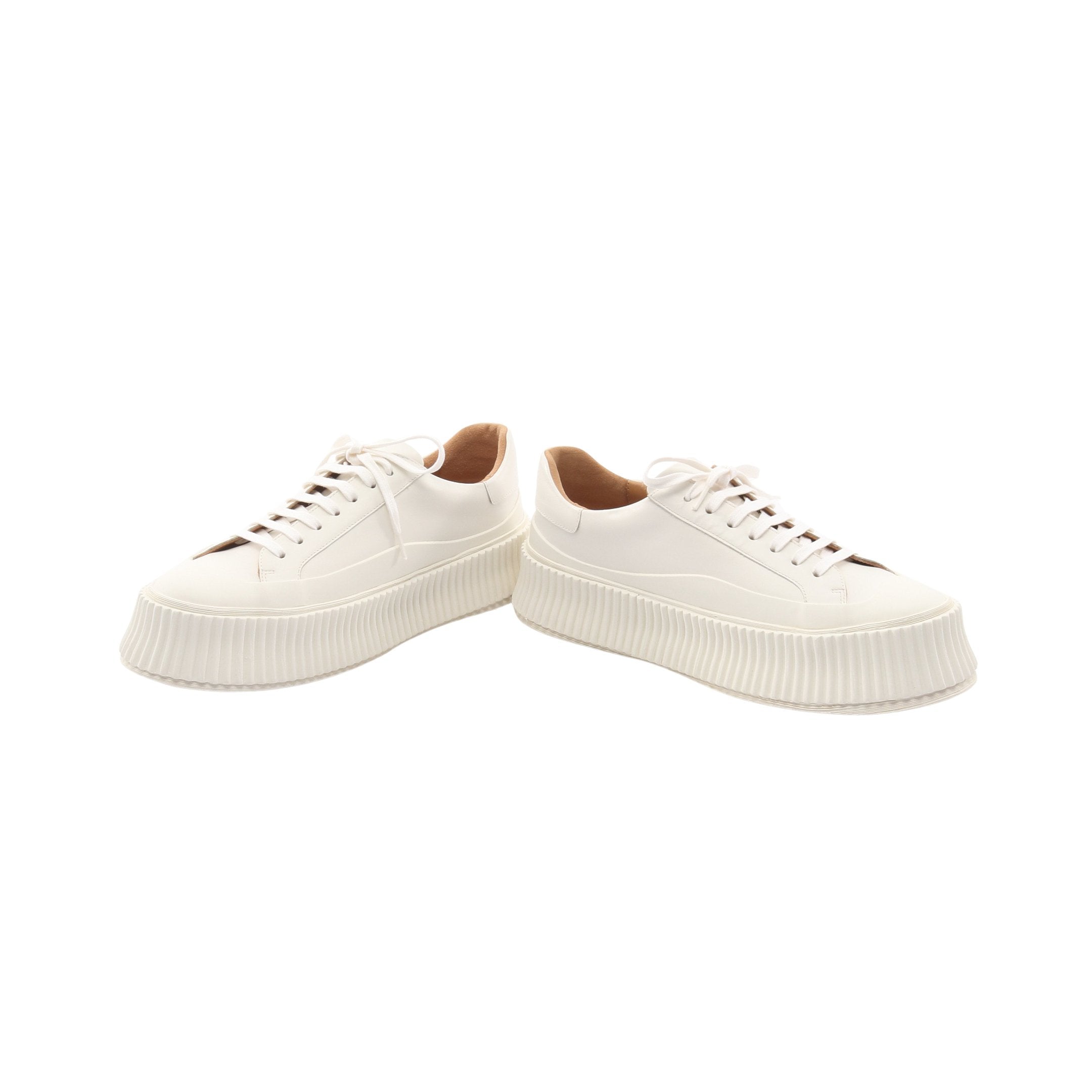 JIL SANDER 厚底 スニーカー レザー アイボリー ホワイト39 JIL SANDER