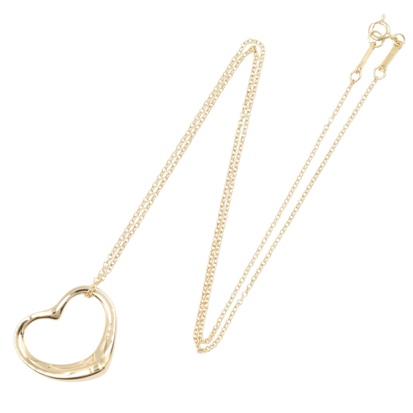 オープンハート ネックレス ミディアム ネックレス K18YG イエローゴールド ティファニー アクセサリー TIFFANY & Co.