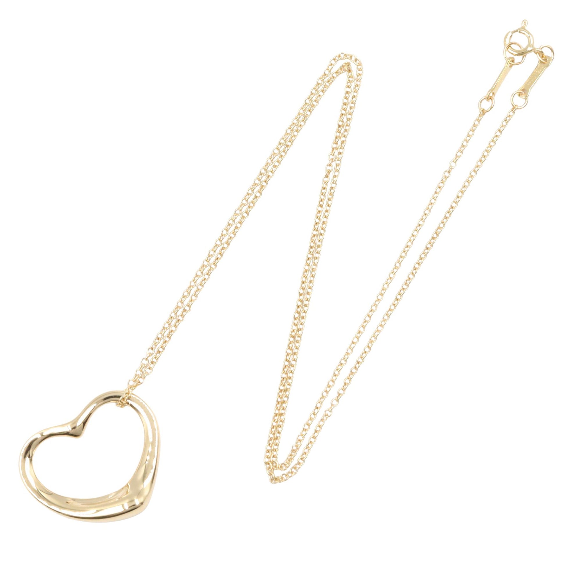 オープンハート ネックレス ミディアム ネックレス K18YG イエローゴールド ティファニー アクセサリー TIFFANY & Co.