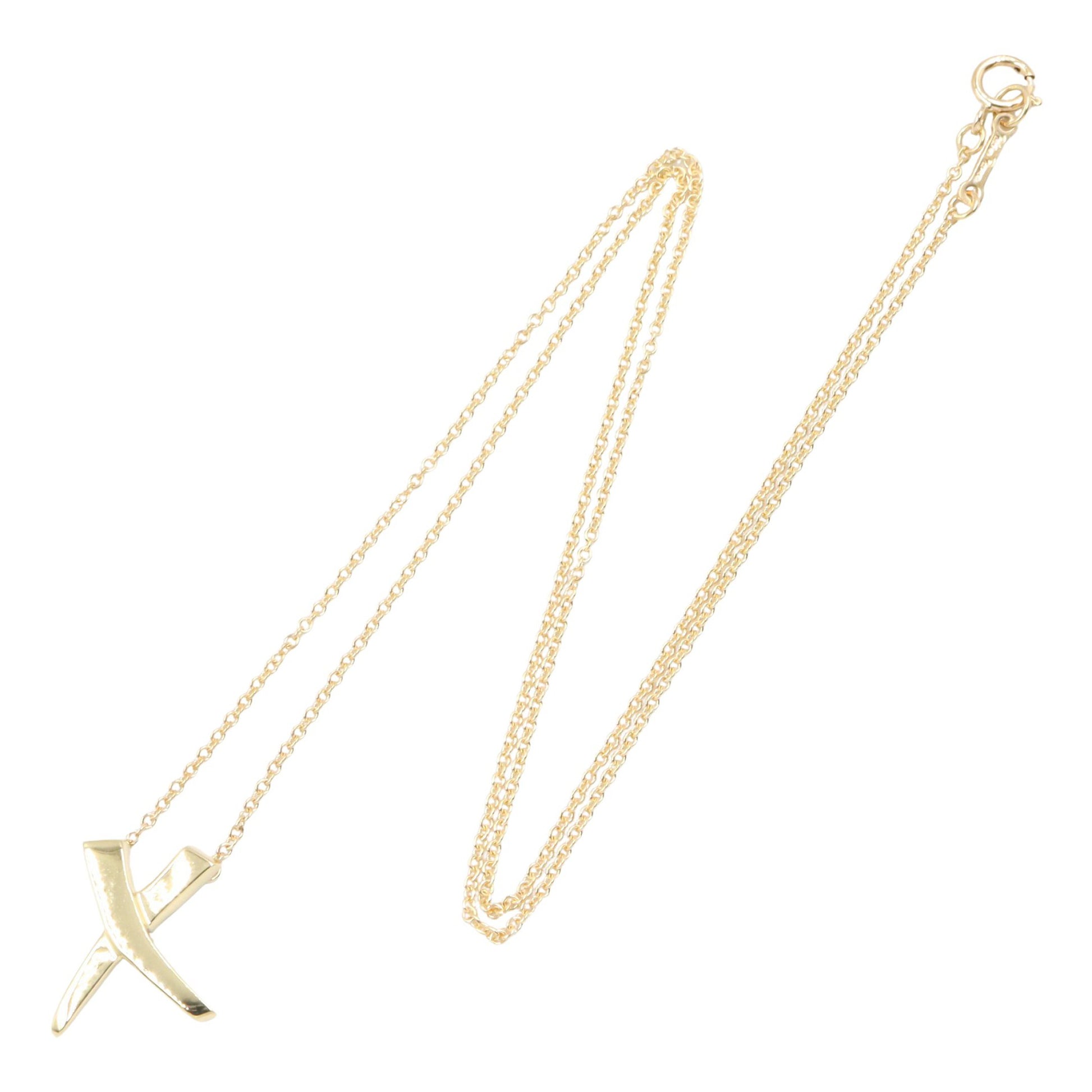 キス ネックレス ネックレス K18YG イエローゴールド ティファニー アクセサリー TIFFANY & Co.