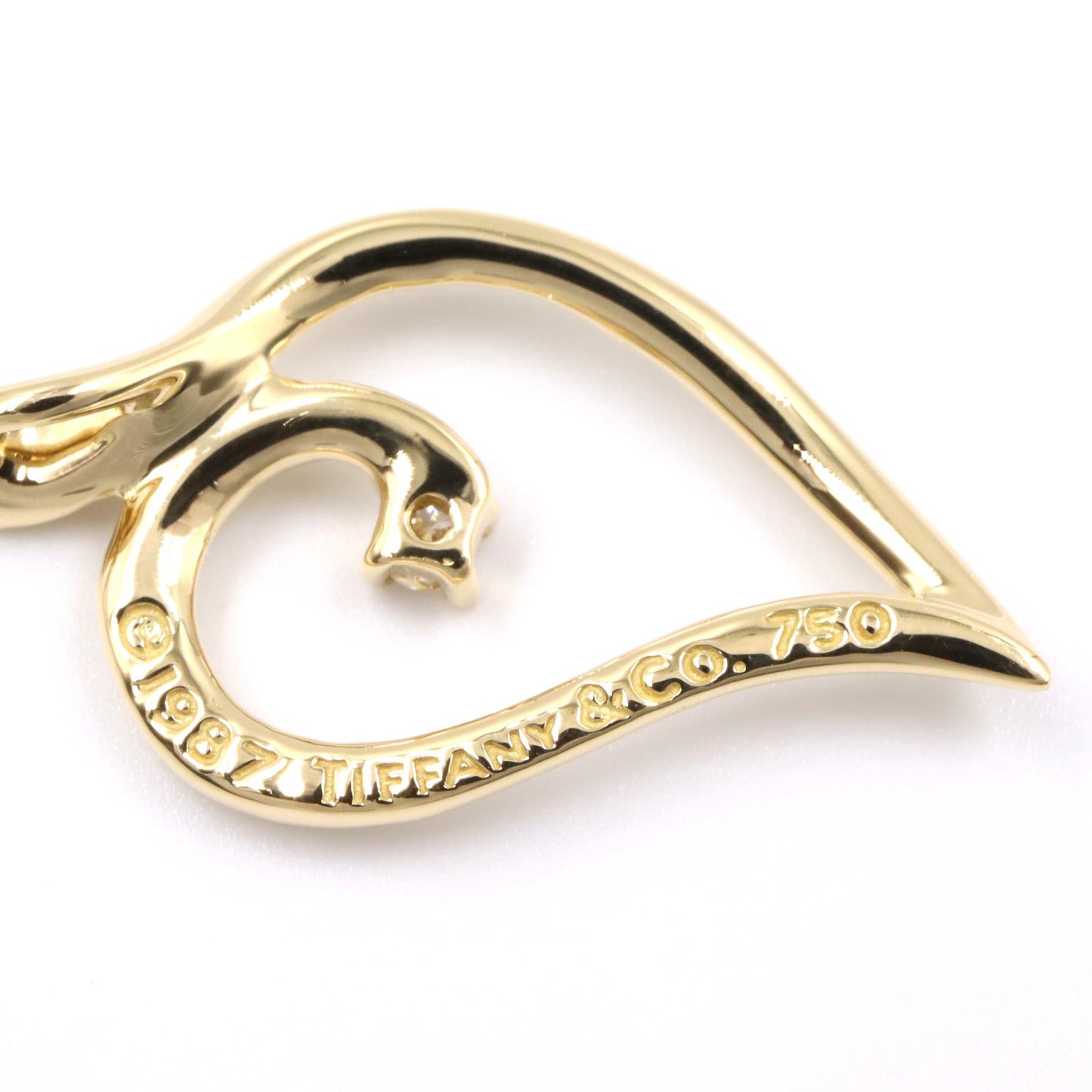 リーフハート 1PD ネックレス ネックレス K18YG ダイヤモンド イエローゴールド クリア ティファニー アクセサリー TIFFANY & Co.