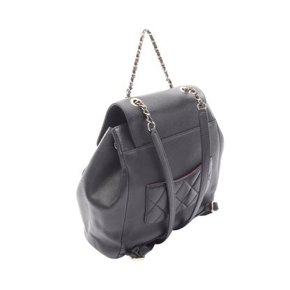 マトラッセ バックパック ミニリュック キャビアスキン ブラック ゴールド金具 シャネル バッグ CHANEL
