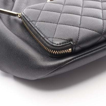 マトラッセ バックパック ミニリュック キャビアスキン ブラック ゴールド金具 シャネル バッグ CHANEL