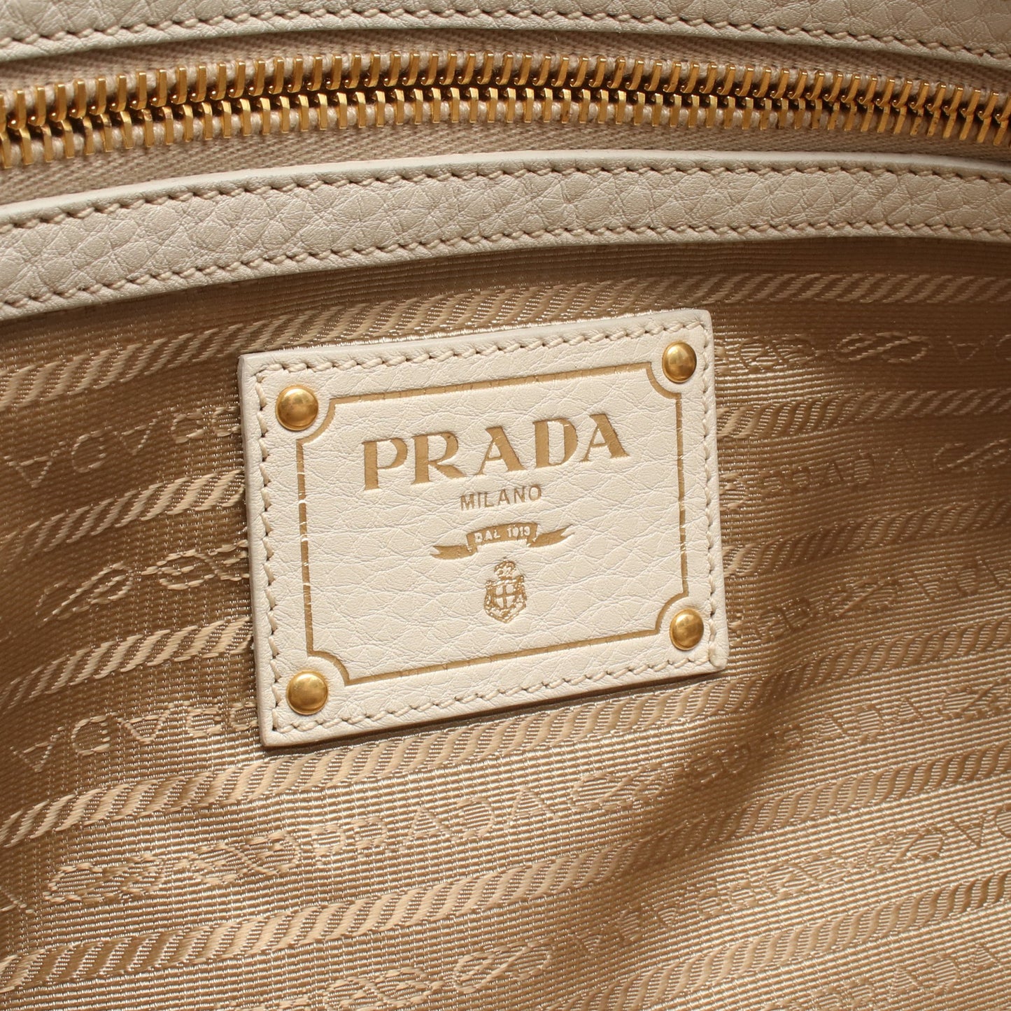ロゴジャガード ショルダーバッグ トートバッグ キャンバス レザー ネイビー ホワイト 2WAY プラダ バッグ PRADA