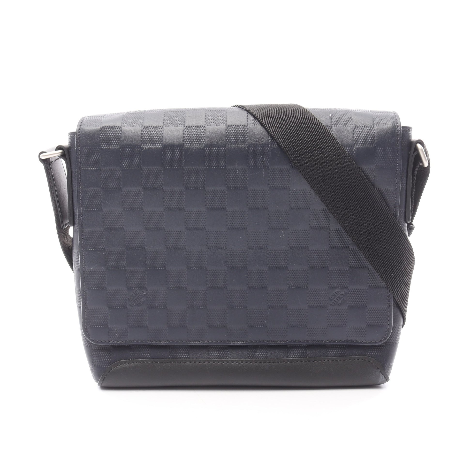 ディストリクトPM ダミエアンフィニ コスモス ショルダーバッグ レザー ダークネイビー ルイヴィトン バッグ LOUIS VUITTON