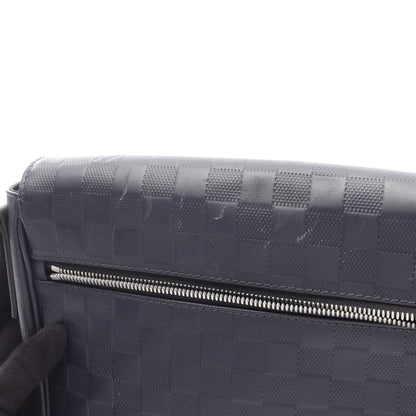 ディストリクトPM ダミエアンフィニ コスモス ショルダーバッグ レザー ダークネイビー ルイヴィトン バッグ LOUIS VUITTON