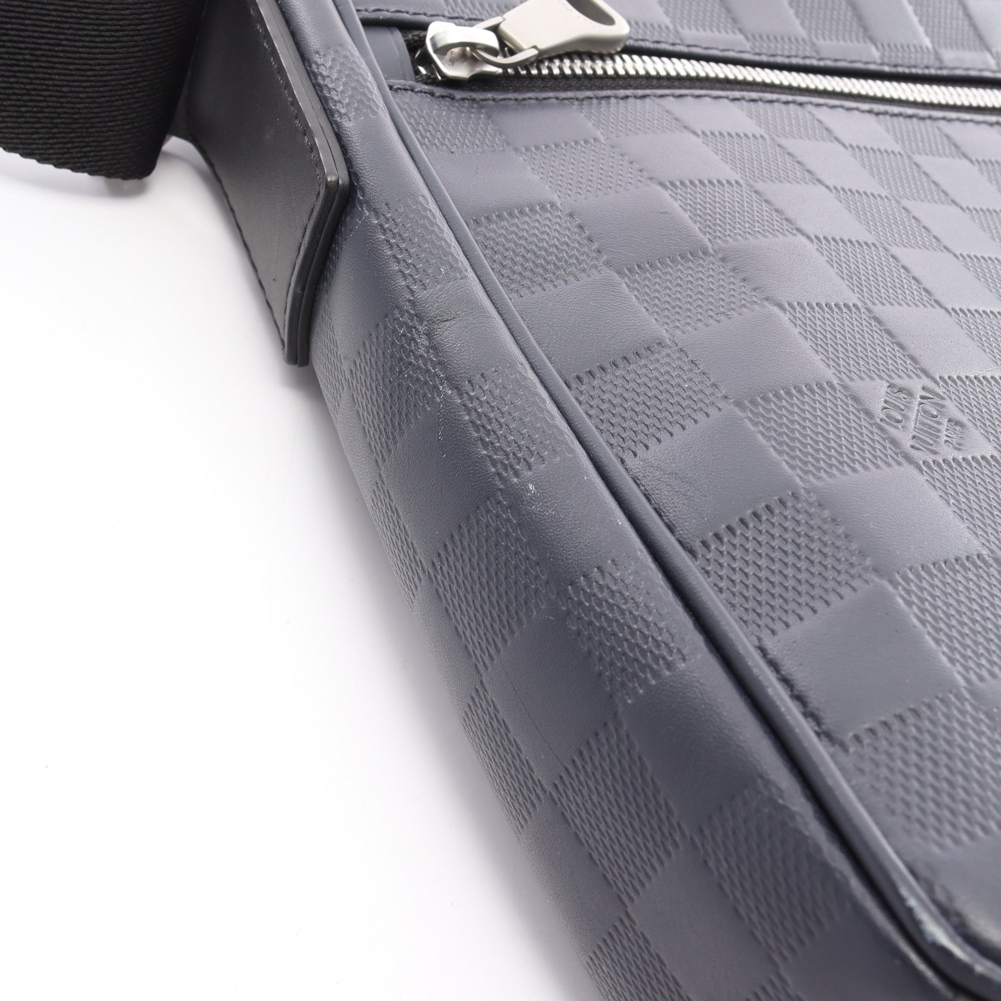 ディストリクトPM ダミエアンフィニ コスモス ショルダーバッグ レザー ダークネイビー ルイヴィトン バッグ LOUIS VUITTON