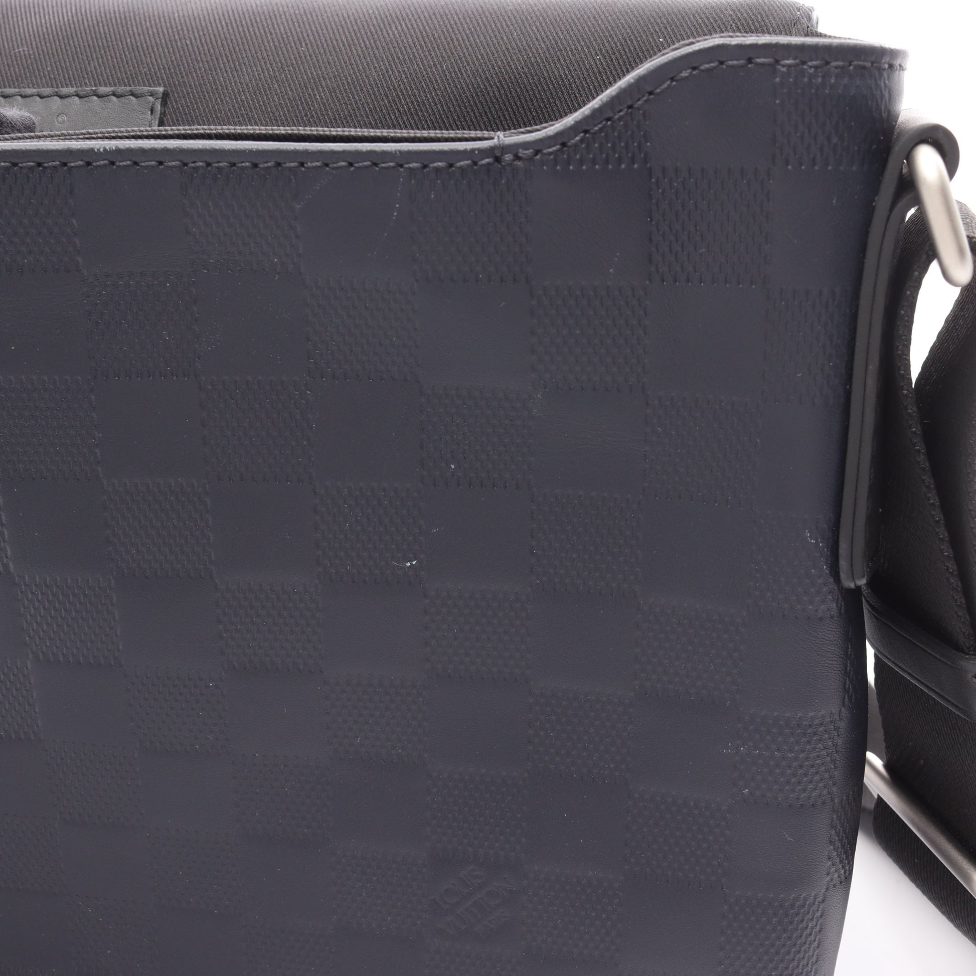ディストリクトPM ダミエアンフィニ コスモス ショルダーバッグ レザー ダークネイビー ルイヴィトン バッグ LOUIS VUITTON