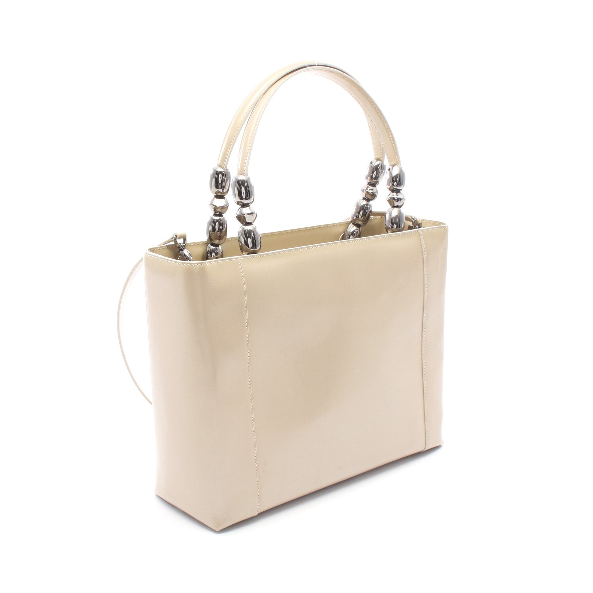 マリスパール ハンドバッグ エナメルレザー ベージュ 2WAY クリスチャンディオール バッグ Christian Dior