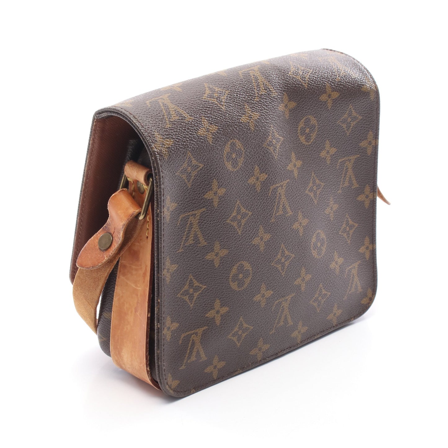 カルトシエールMM モノグラム ショルダーバッグ PVC レザー ブラウン ルイヴィトン バッグ LOUIS VUITTON