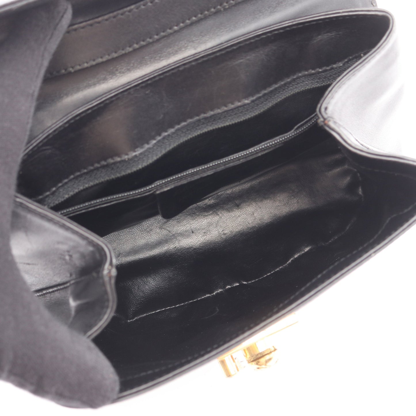 ハンドバッグ レザー ブラック ヒールモチーフ金具 2WAY サルヴァトーレフェラガモ バッグ Salvatore Ferragamo