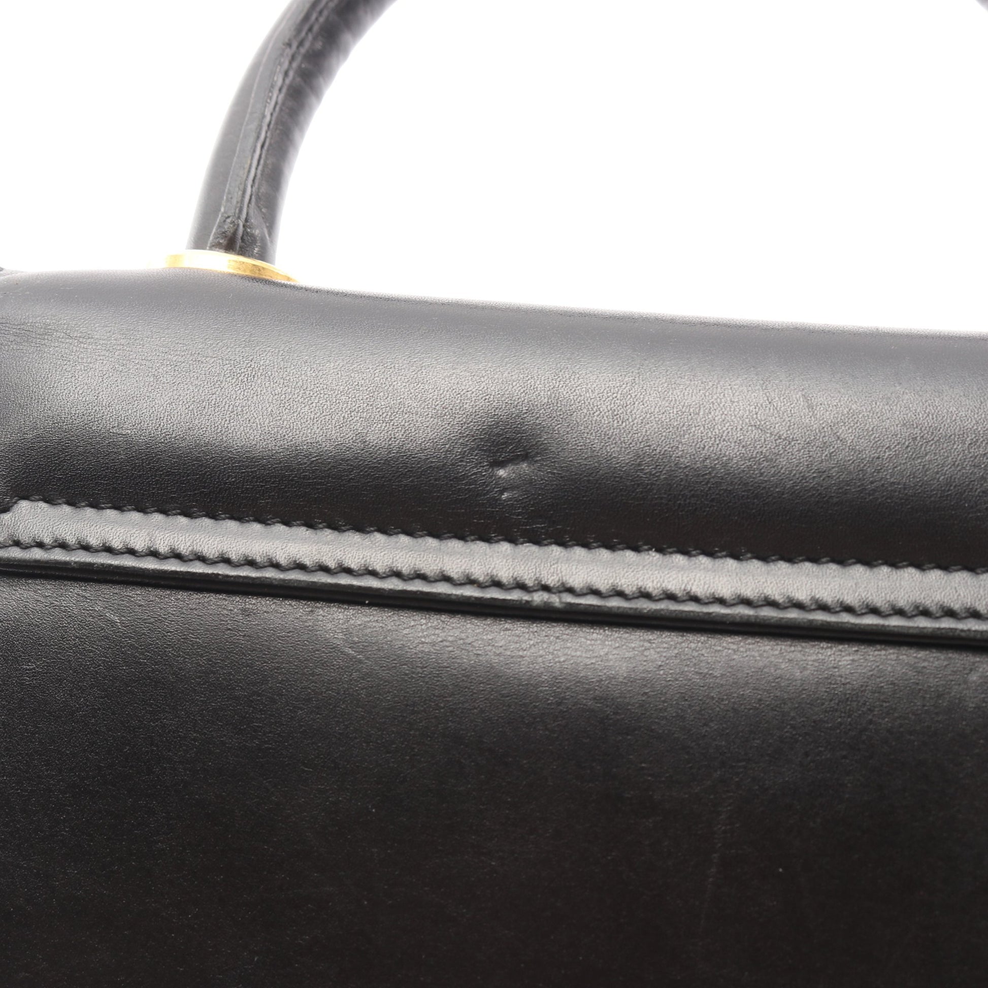 ハンドバッグ レザー ブラック ヒールモチーフ金具 2WAY サルヴァトーレフェラガモ バッグ Salvatore Ferragamo