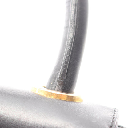 ハンドバッグ レザー ブラック ヒールモチーフ金具 2WAY サルヴァトーレフェラガモ バッグ Salvatore Ferragamo