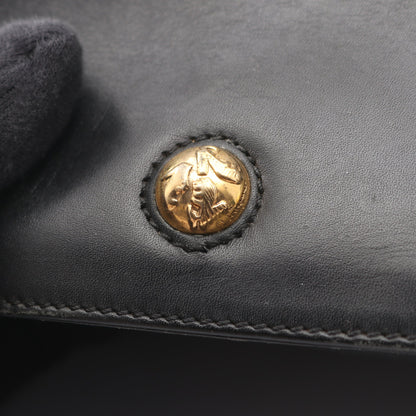 ハンドバッグ レザー ブラック ヒールモチーフ金具 2WAY サルヴァトーレフェラガモ バッグ Salvatore Ferragamo
