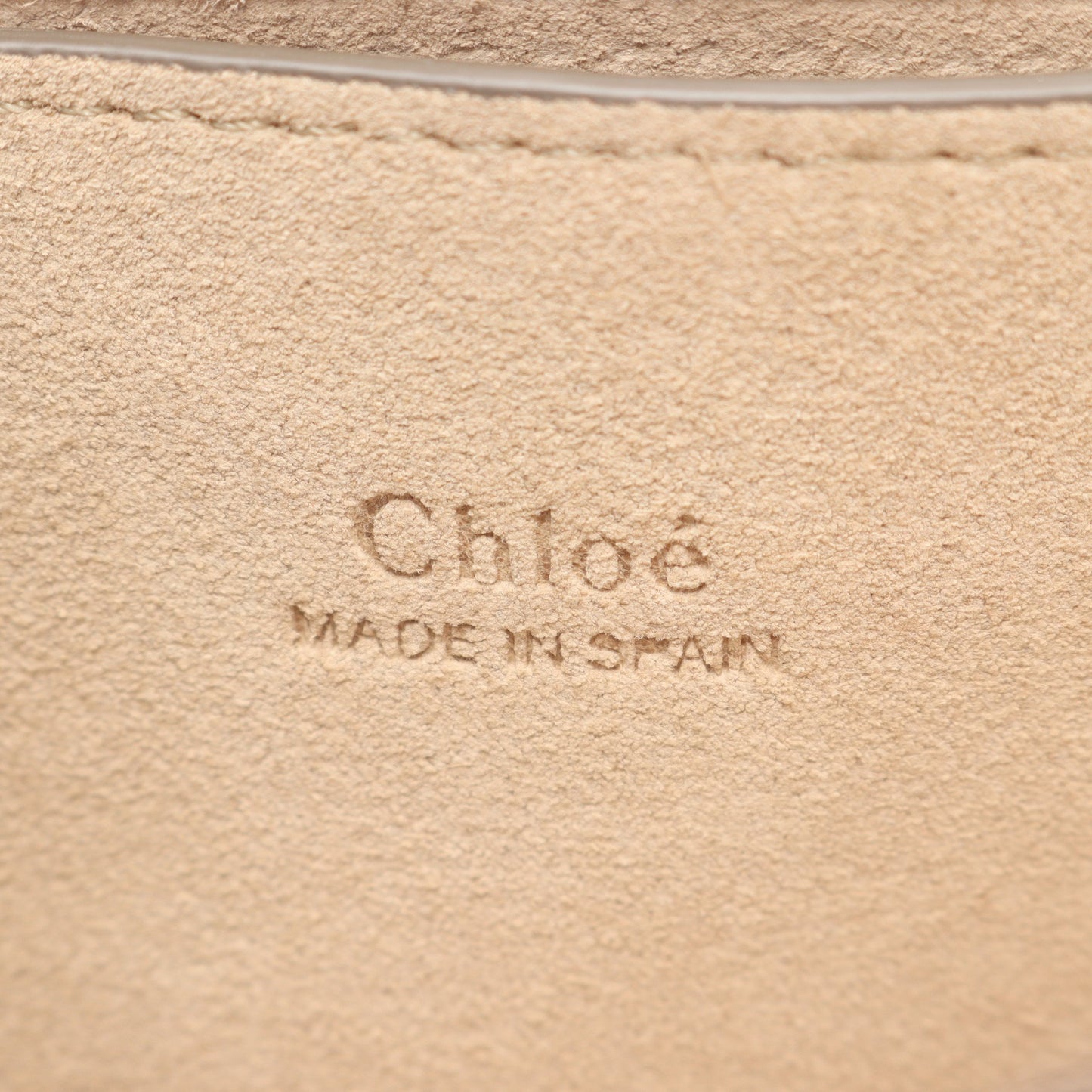 FAYE フェイ ショルダーバッグ レザー スエード グレーベージュ クロエ バッグ Chloe