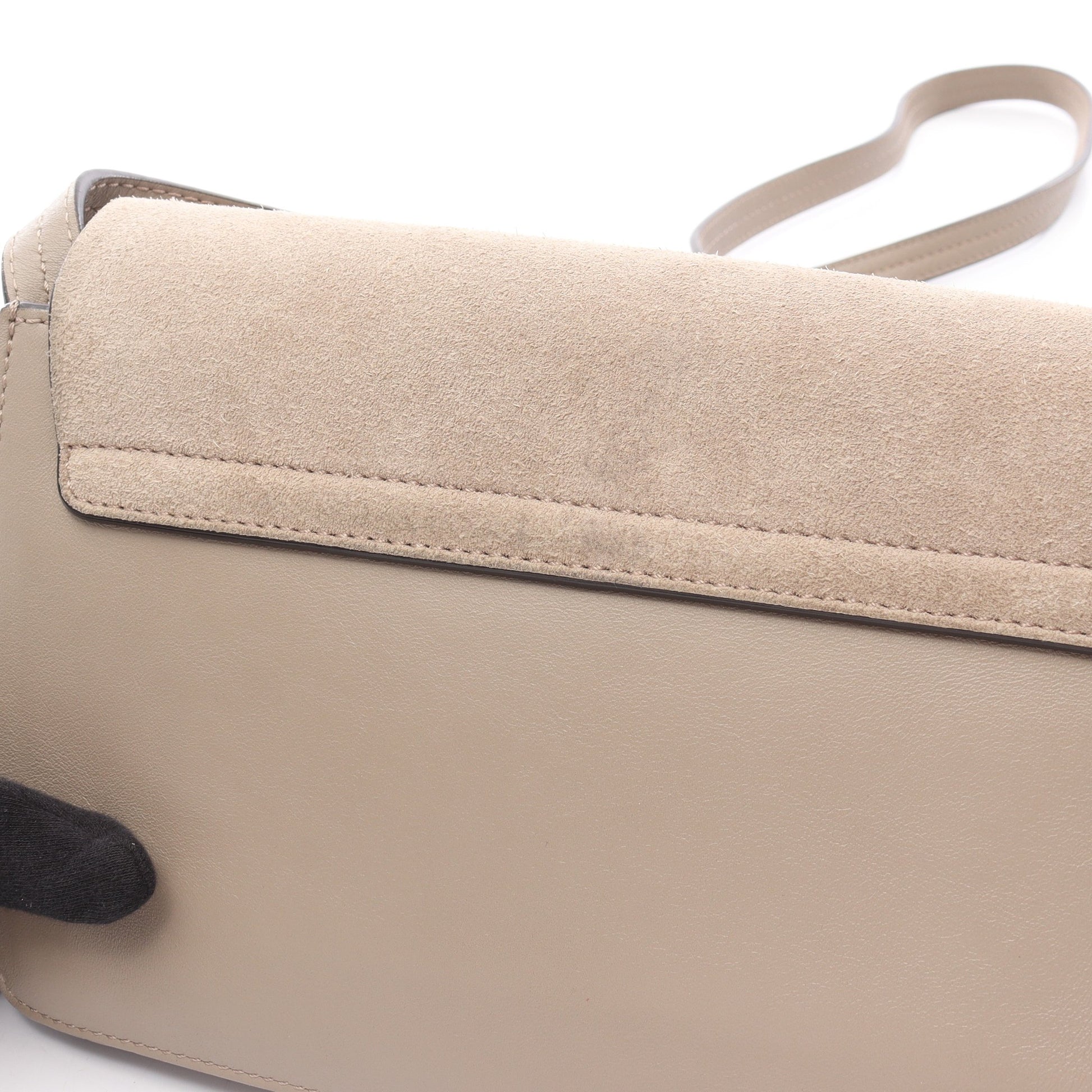 FAYE フェイ ショルダーバッグ レザー スエード グレーベージュ クロエ バッグ Chloe
