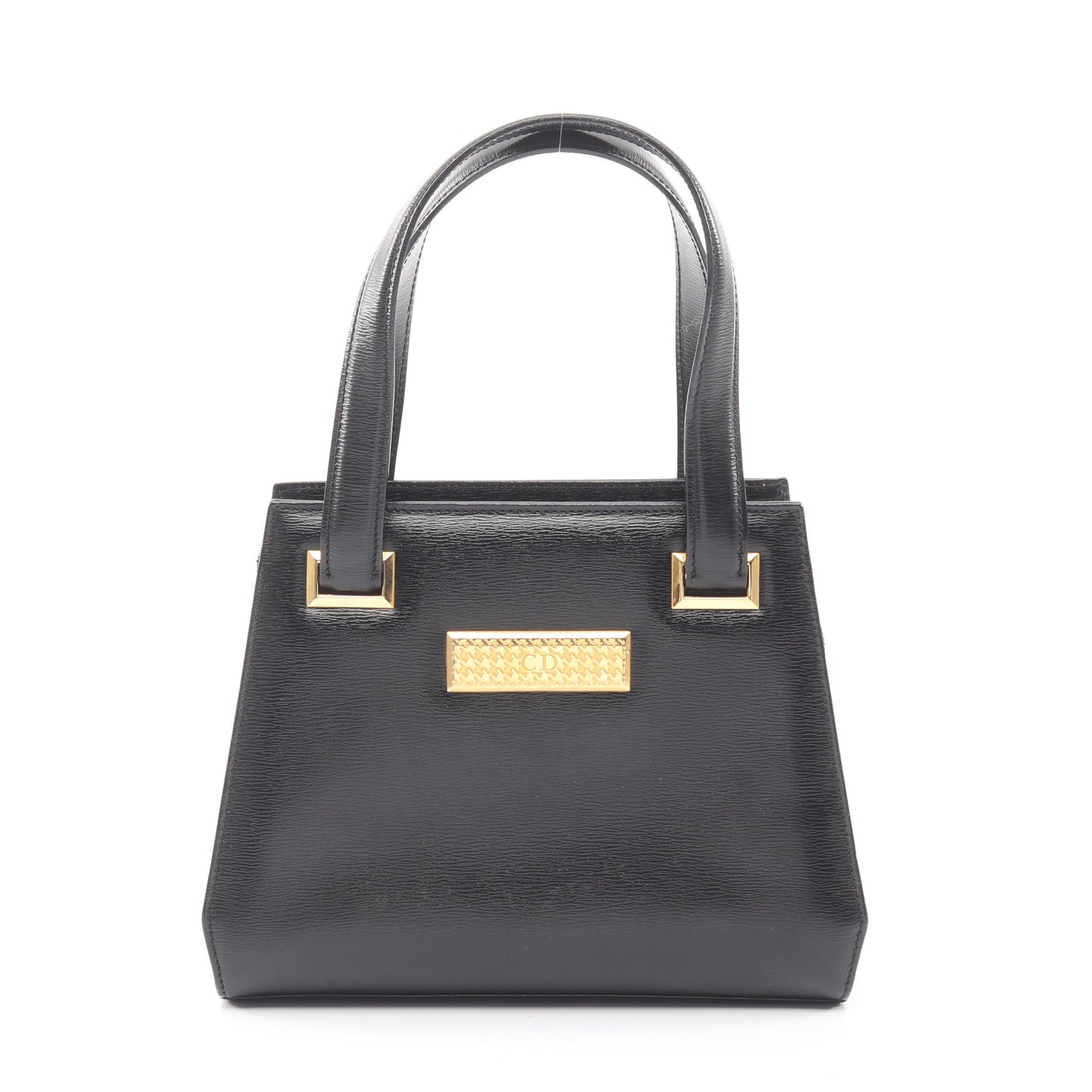 CDロゴ ハンドバッグ レザー ブラック クリスチャンディオール バッグ Christian Dior