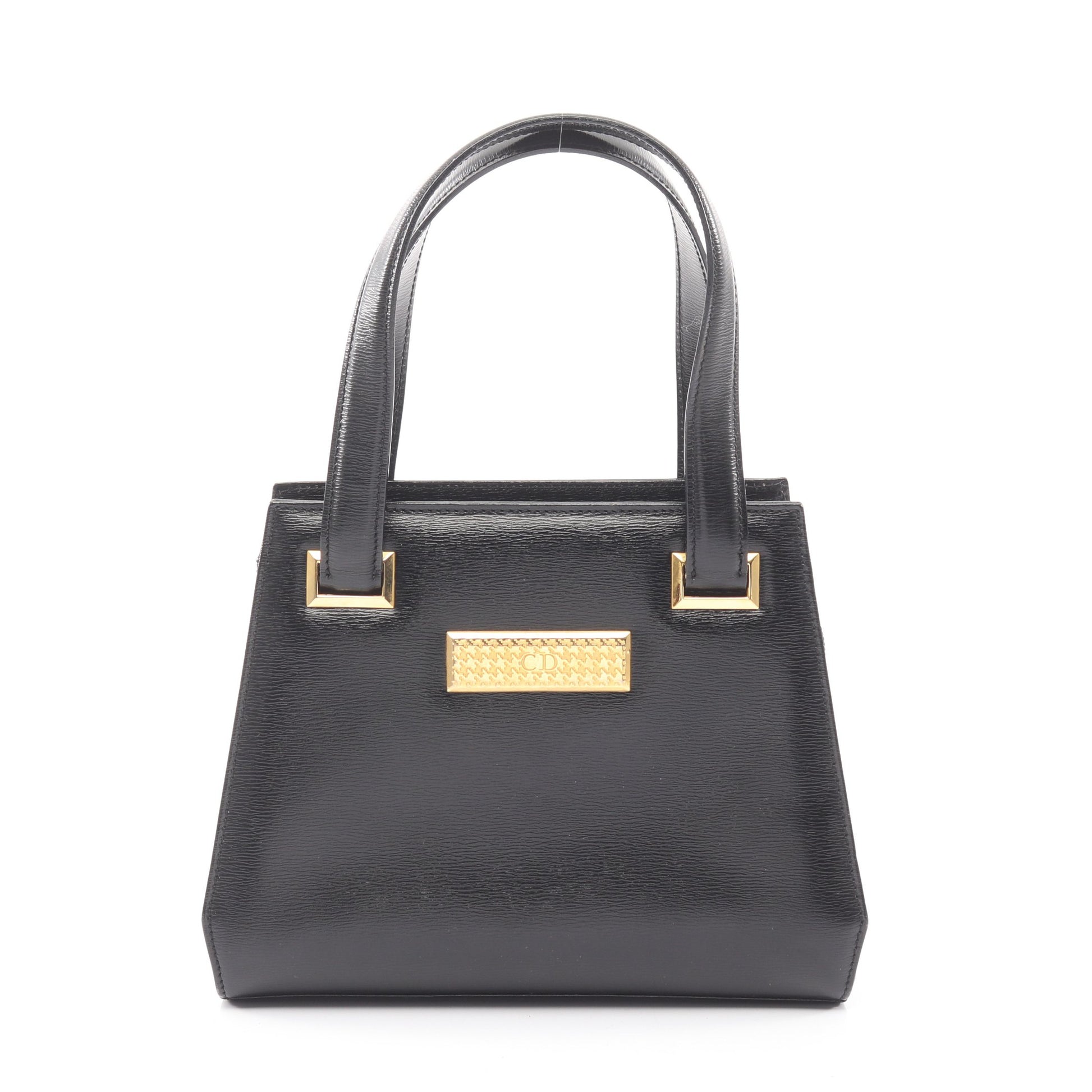 CDロゴ ハンドバッグ レザー ブラック クリスチャンディオール バッグ Christian Dior