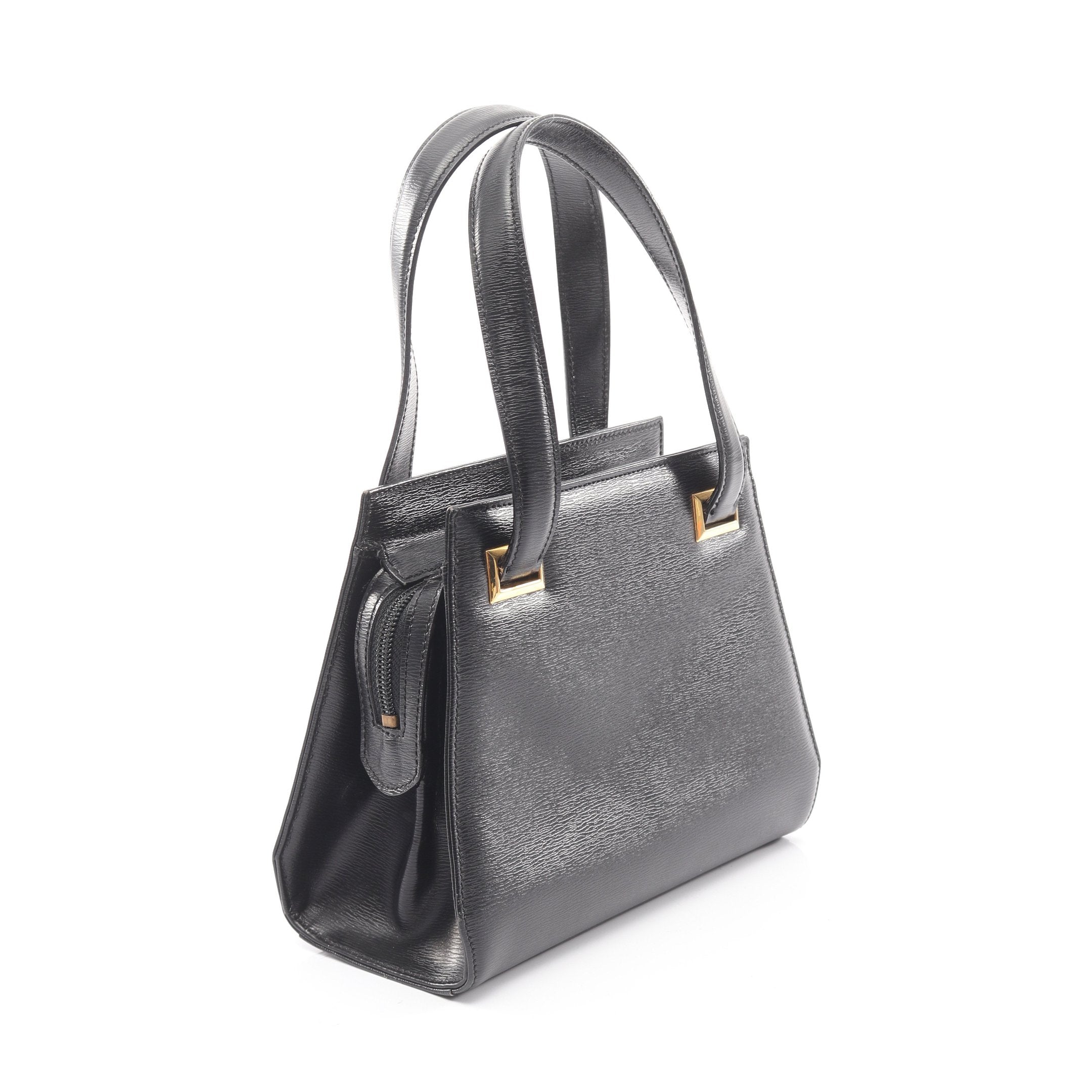 Christian Dior 黒 レザー ハンドバッグ