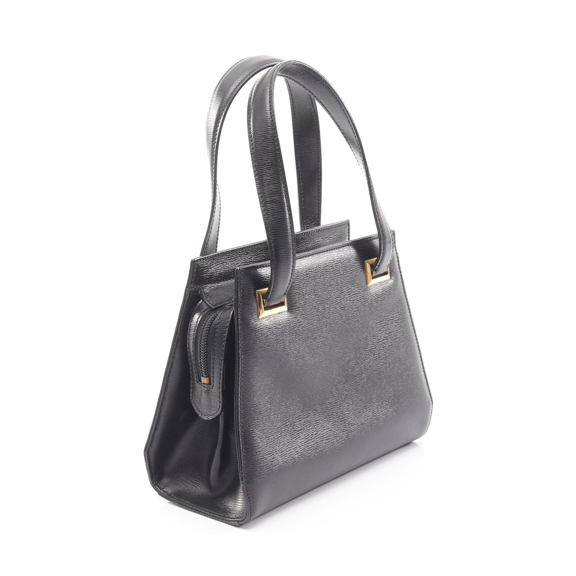 CDロゴ ハンドバッグ レザー ブラック クリスチャンディオール バッグ Christian Dior