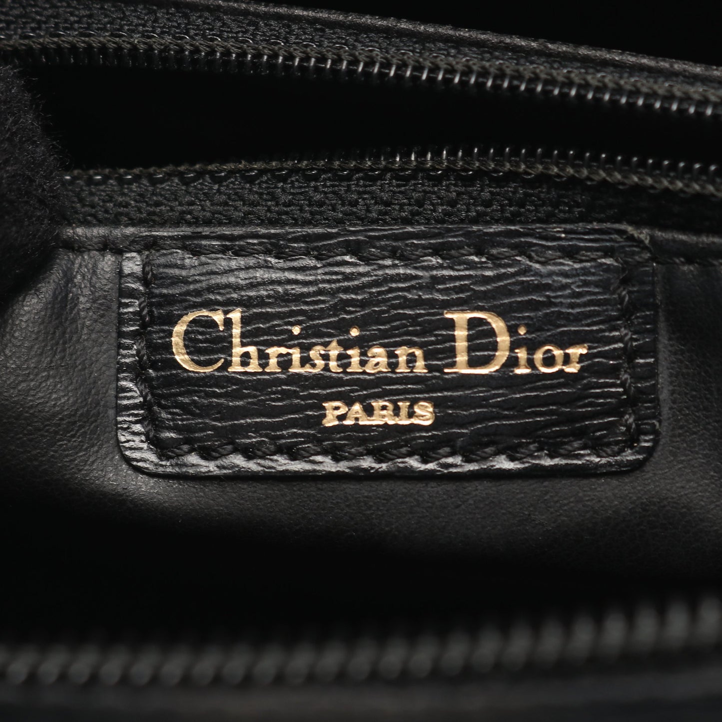 CDロゴ ハンドバッグ レザー ブラック クリスチャンディオール バッグ Christian Dior