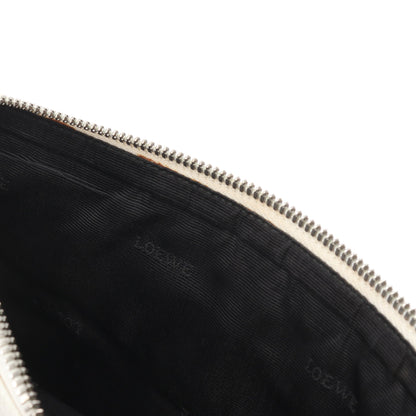 サコッシュ ショルダーバッグ レザー ホワイト ロエベ バッグ LOEWE