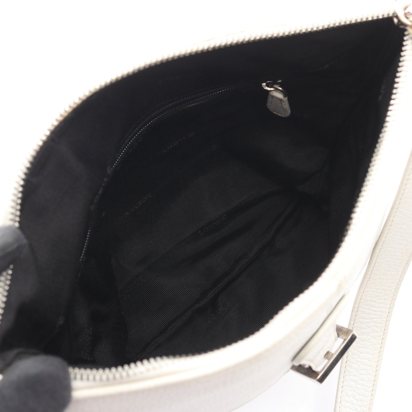 サコッシュ ショルダーバッグ レザー ホワイト ロエベ バッグ LOEWE