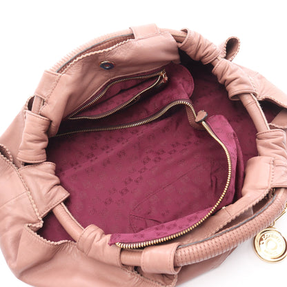 ナッパアイレ ハンドバッグ レザー ピンクブラウン ロエベ バッグ LOEWE