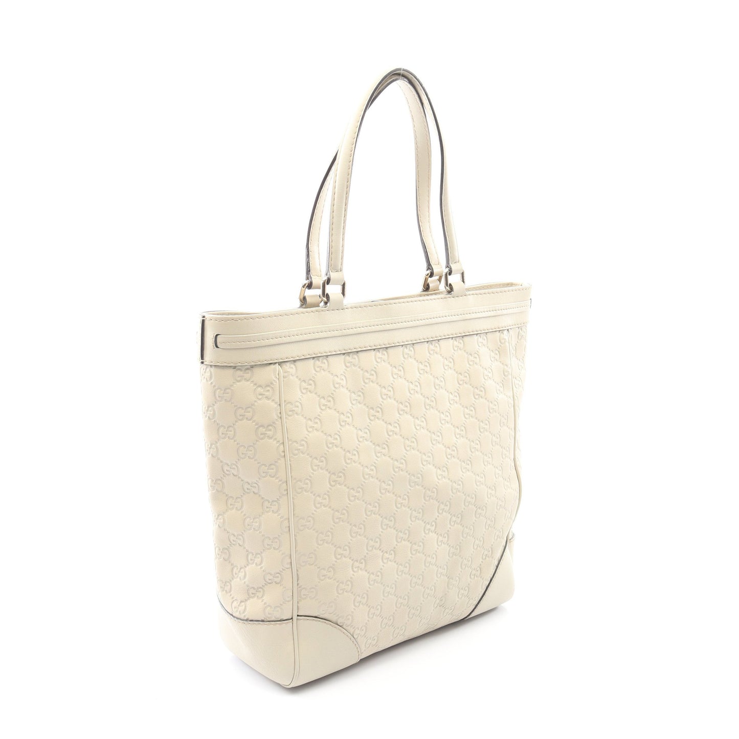 メイフェア グッチシマ ハンドバッグ トートバッグ レザー ライトベージュ グッチ バッグ GUCCI