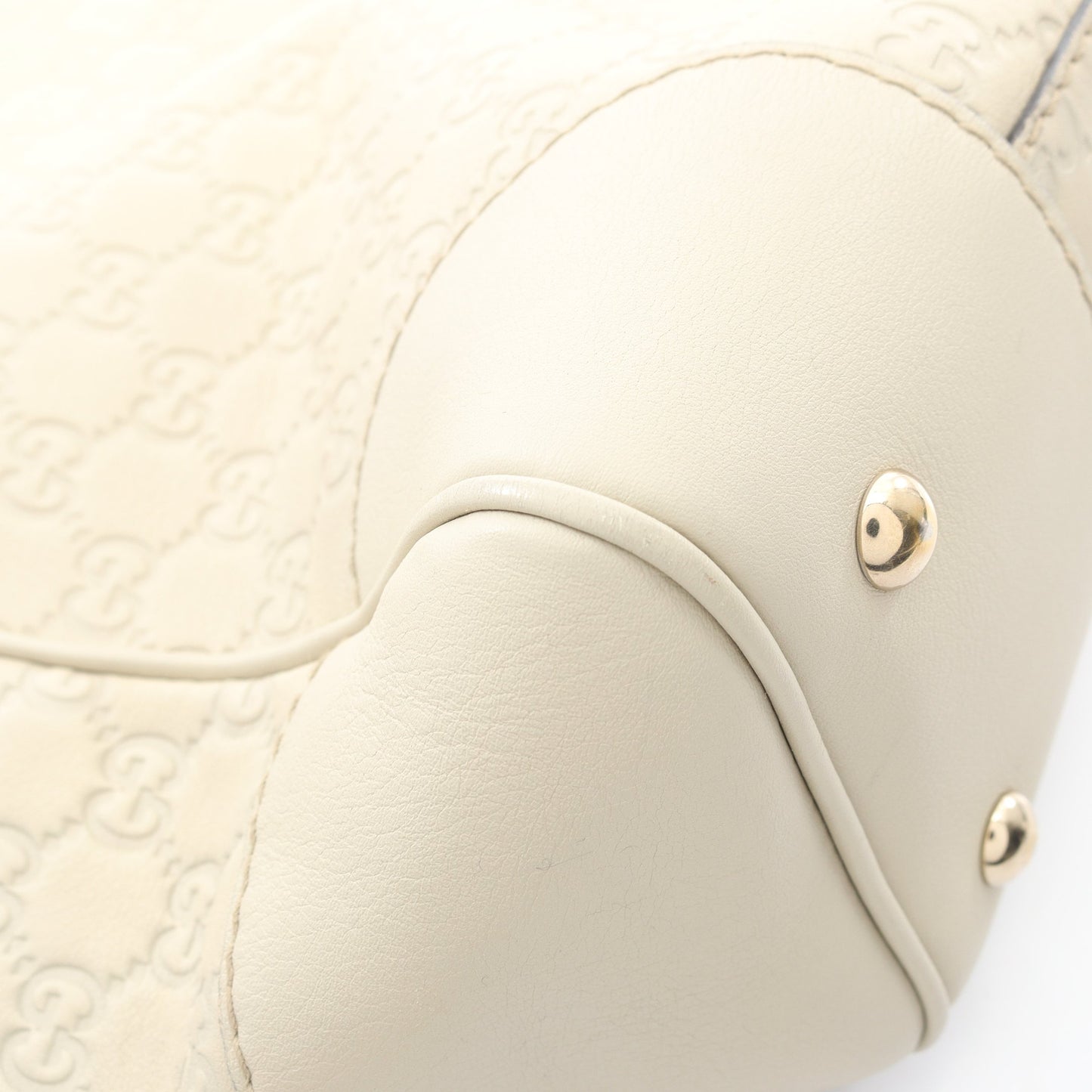 メイフェア グッチシマ ハンドバッグ トートバッグ レザー ライトベージュ グッチ バッグ GUCCI