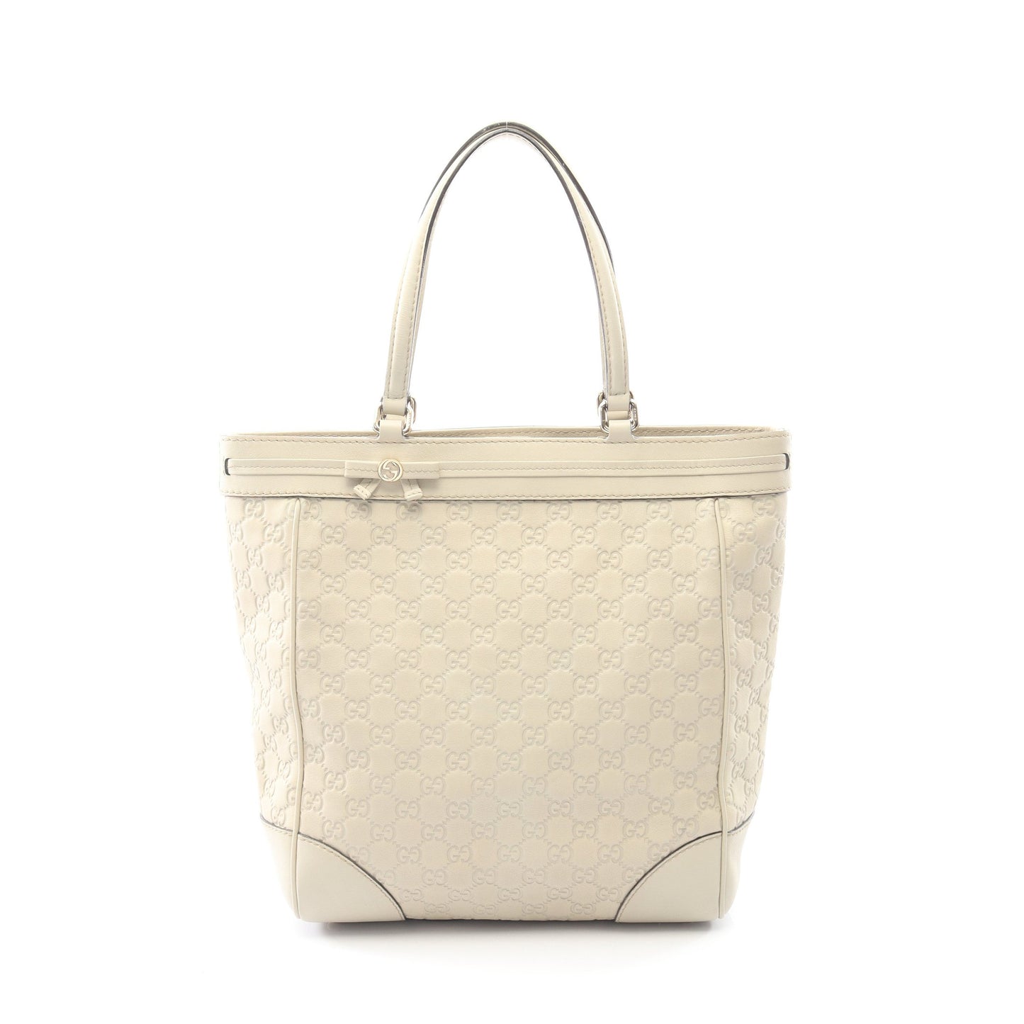 メイフェア グッチシマ ハンドバッグ トートバッグ レザー ライトベージュ グッチ バッグ GUCCI