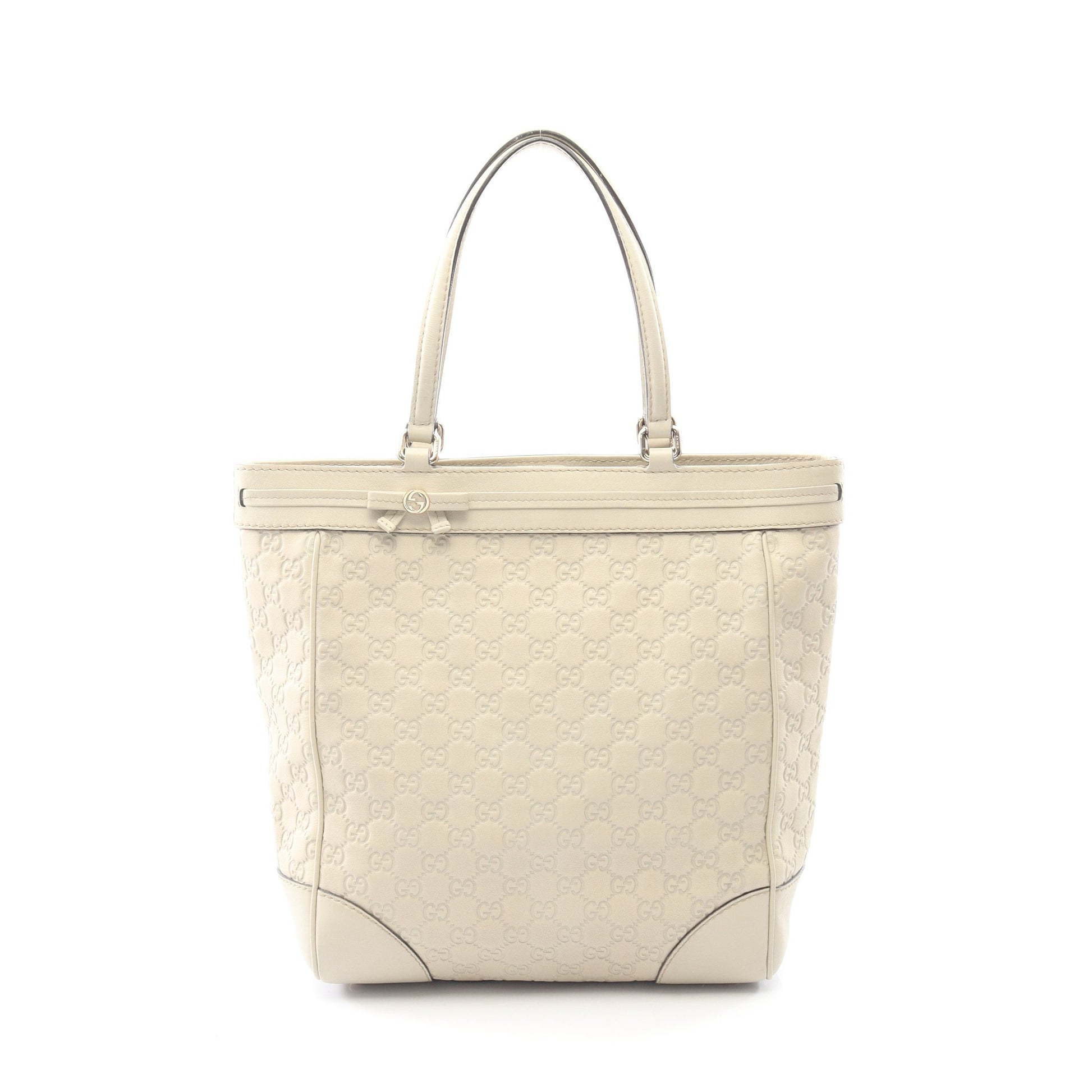 メイフェア グッチシマ ハンドバッグ トートバッグ レザー ライトベージュ グッチ バッグ GUCCI