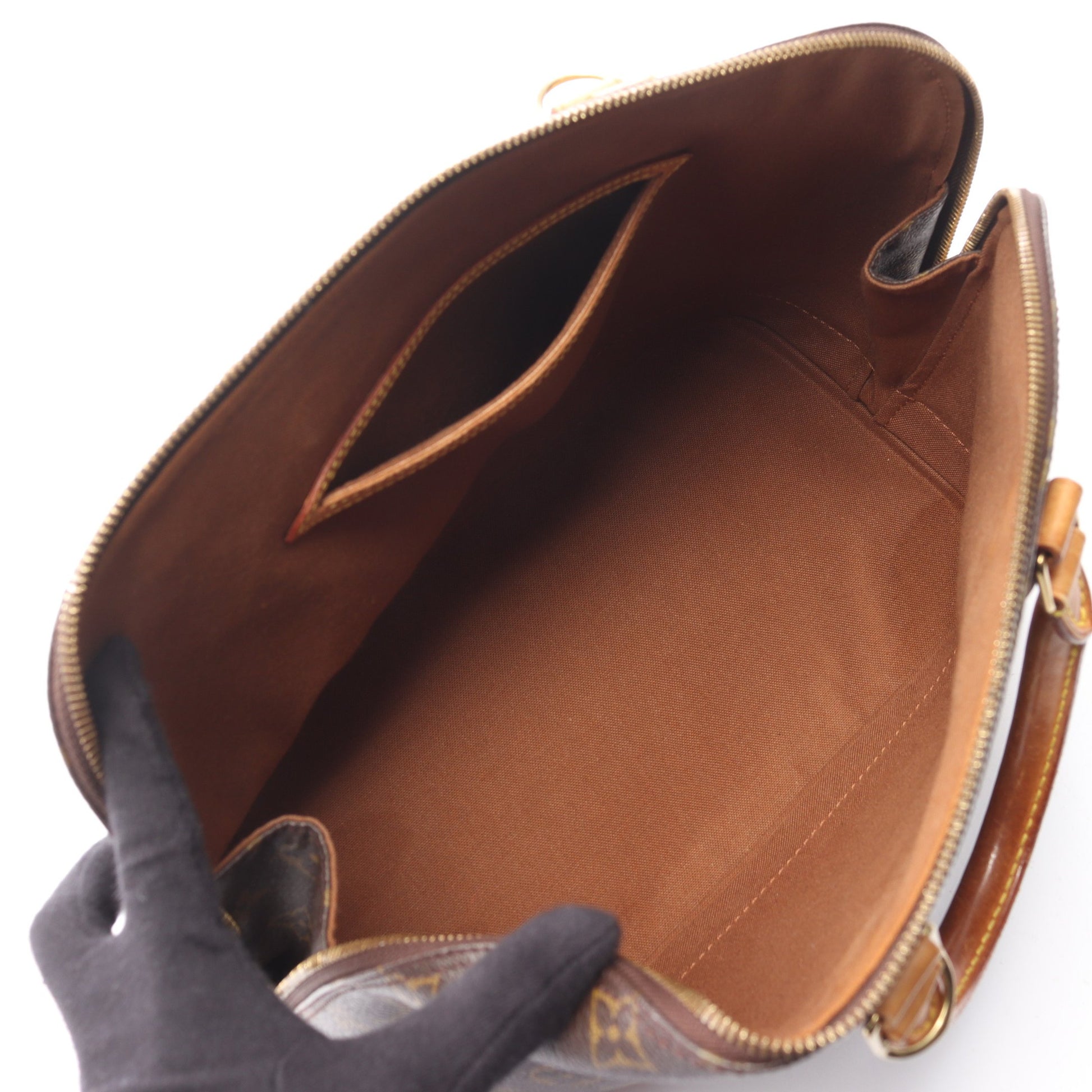 アルマPM モノグラム ハンドバッグ PVC レザー ブラウン ルイヴィトン バッグ LOUIS VUITTON