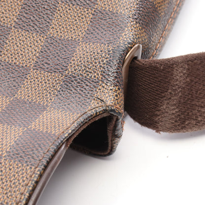 ブルックリンPM ダミエエベヌ ショルダーバッグ PVC レザー ブラウン ルイヴィトン バッグ LOUIS VUITTON