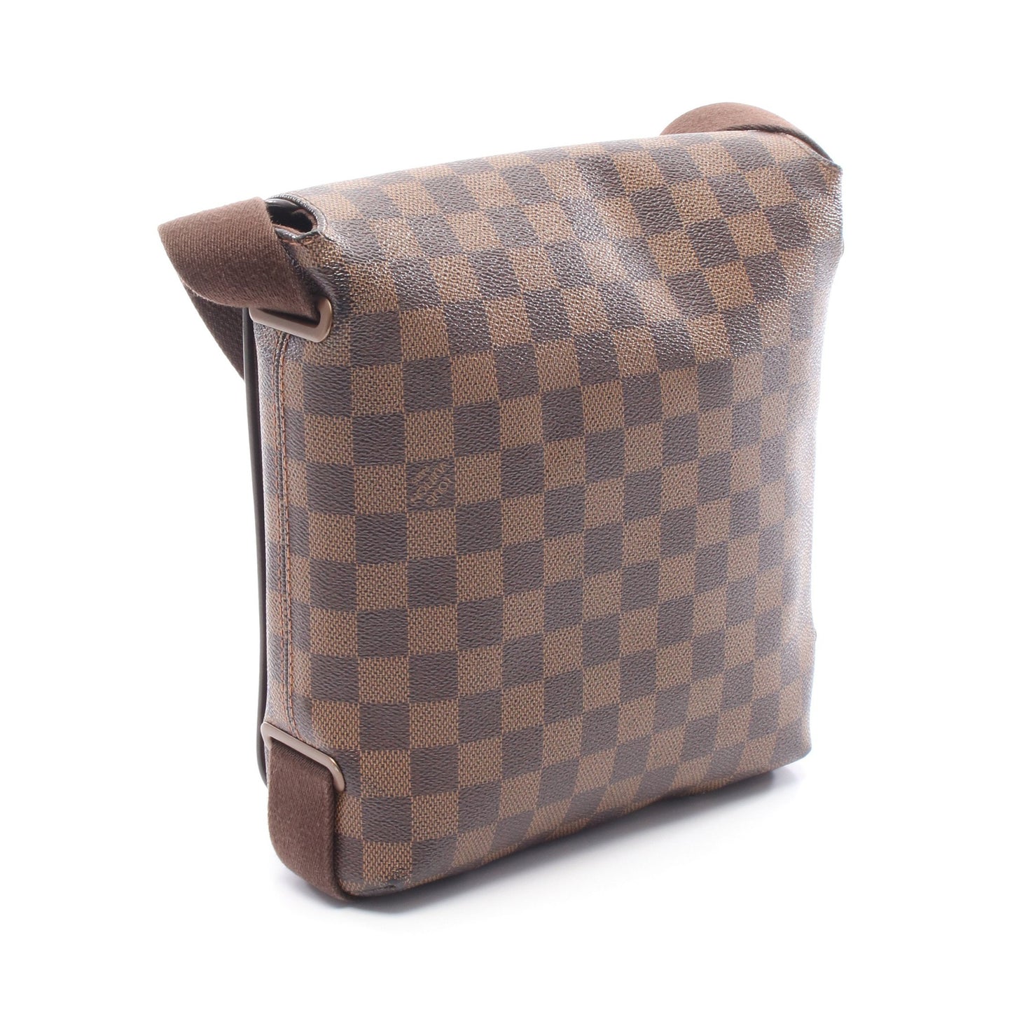 ブルックリンPM ダミエエベヌ ショルダーバッグ PVC レザー ブラウン ルイヴィトン バッグ LOUIS VUITTON
