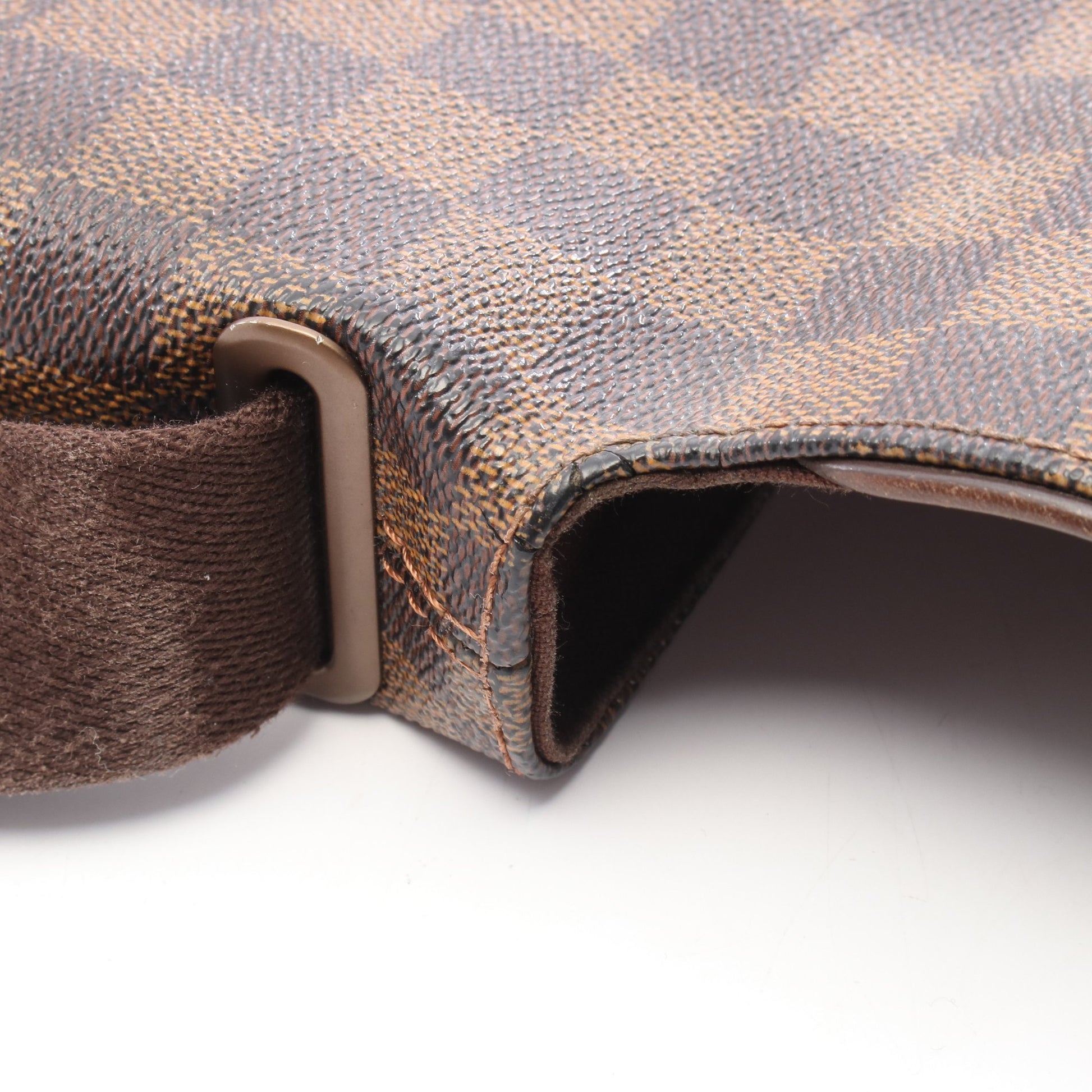ブルックリンPM ダミエエベヌ ショルダーバッグ PVC レザー ブラウン ルイヴィトン バッグ LOUIS VUITTON