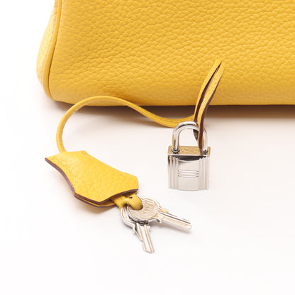 バーキン35 ソレイユ ハンドバッグ トリヨンクレマンス イエロー シルバー金具 □M刻印 エルメス バッグ HERMES